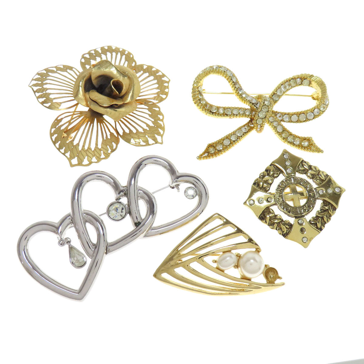 SELECT JEWELRY セレクトジュエリー 26点セット ブローチ タイピン リング ブレス ネックレス SV レディース 中古