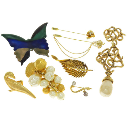 SELECT JEWELRY セレクトジュエリー 26点セット ブローチ タイピン リング ブレス ネックレス SV レディース 中古