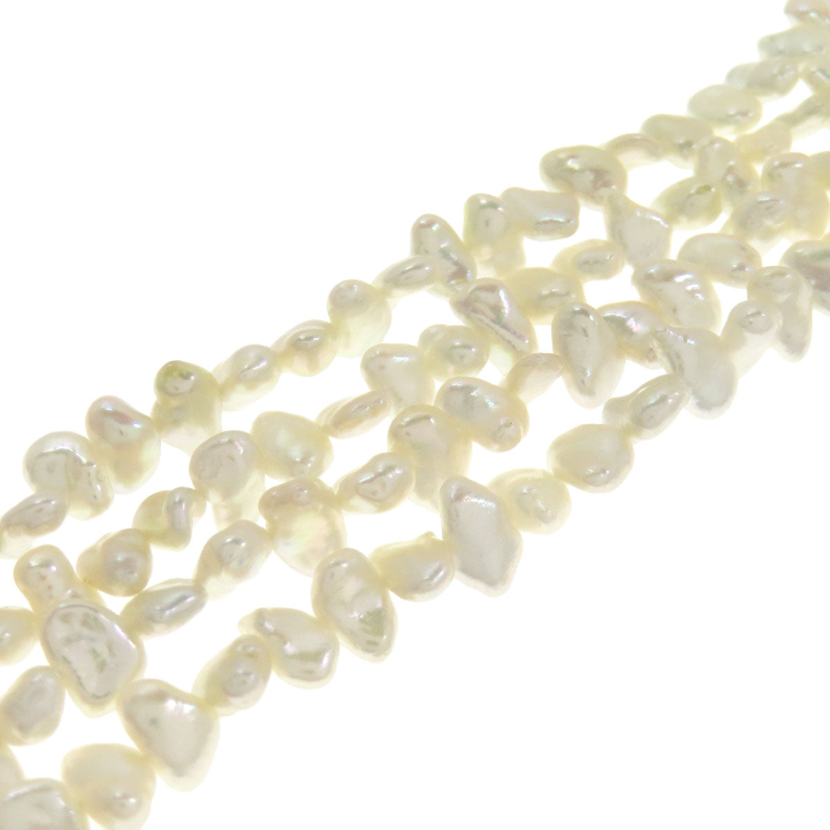 SELECT JEWELRY セレクトジュエリー 2本セット 淡水パール 真珠 10連 2連 ネックレス 金属製 レディース 中古