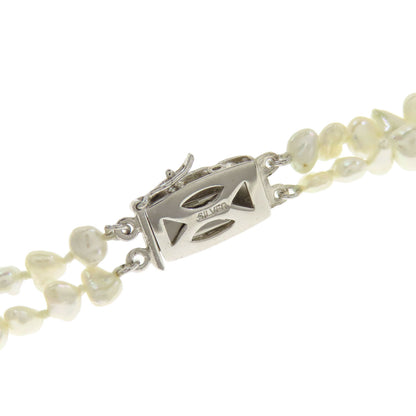 SELECT JEWELRY セレクトジュエリー 2本セット 淡水パール 真珠 10連 2連 ネックレス 金属製 レディース 中古
