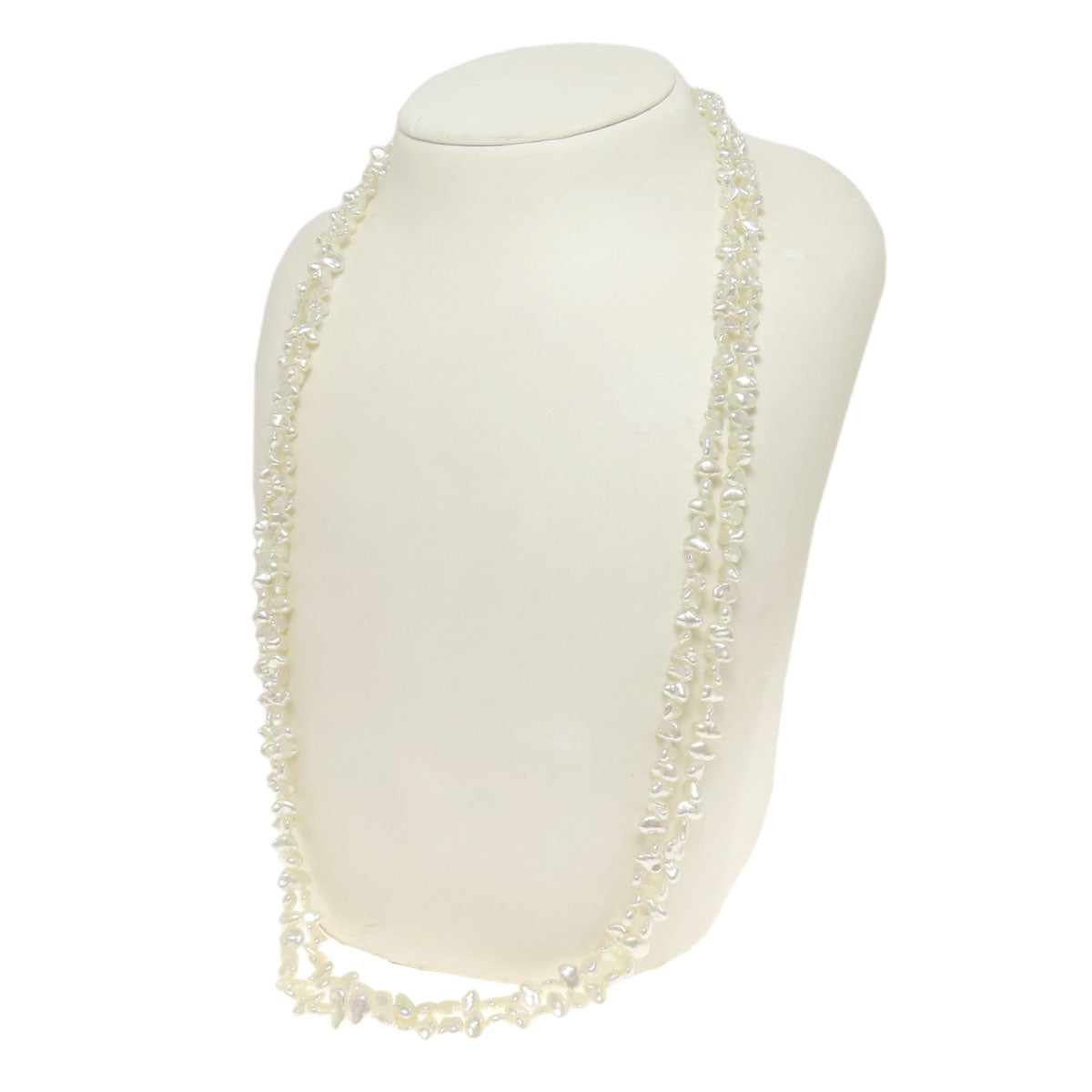SELECT JEWELRY セレクトジュエリー 2本セット 淡水パール 真珠 10連 2連 ネックレス 金属製 レディース 中古