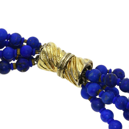 SELECT JEWELRY セレクトジュエリー ラピスラズリ 淡水パール 5連 ガーネット オニキス ネックレス3点セット ネックレス 金属製 レディース 中古