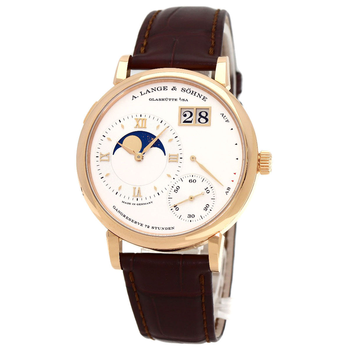 A.LANGE＆SOHNE ランゲ＆ゾーネ 139.032 LSLS1394AA グランドランゲ1 ムーンフェイズ 腕時計 K18PG メンズ 中古