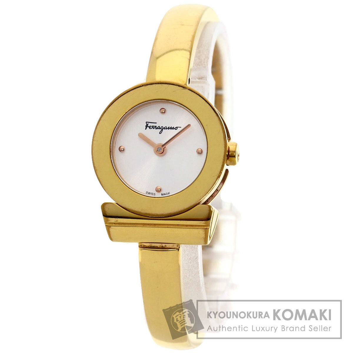Salvatore Ferragamo サルヴァトーレフェラガモ FR-FQ5050014 ガンチーニ 腕時計 GP レディース 中古