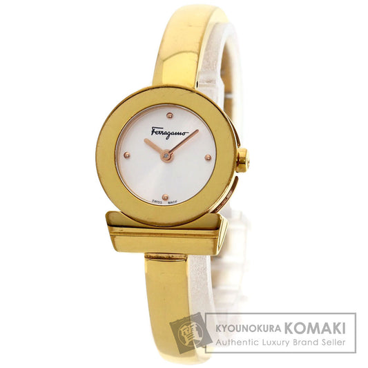 Salvatore Ferragamo サルヴァトーレフェラガモ FR-FQ5050014 ガンチーニ 腕時計 GP レディース 中古