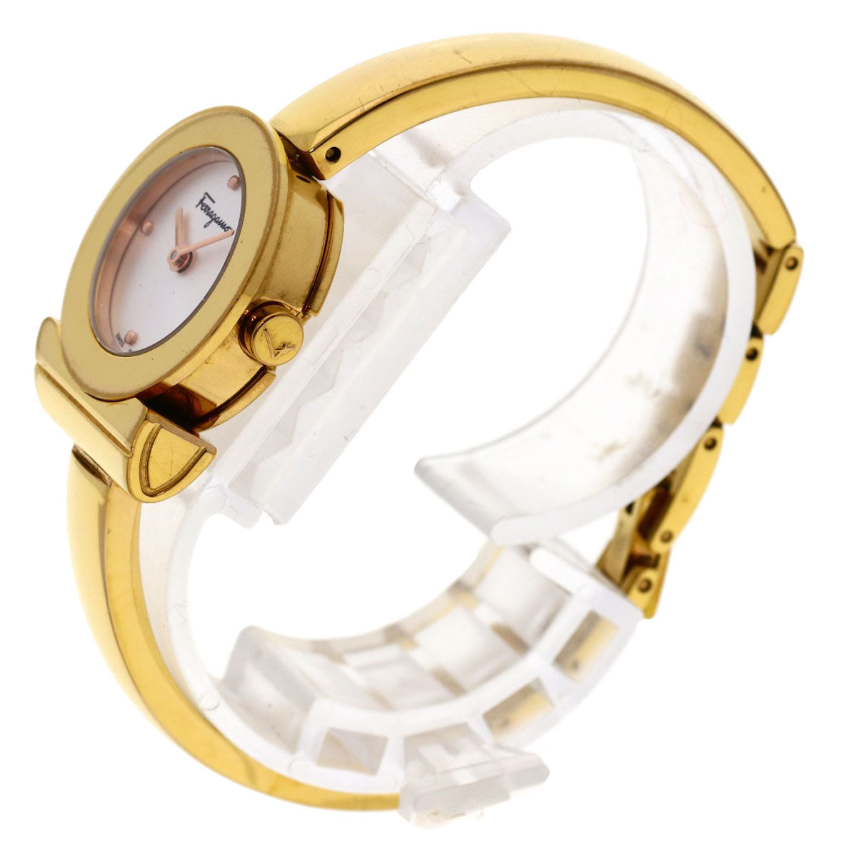 Salvatore Ferragamo サルヴァトーレフェラガモ FR-FQ5050014 ガンチーニ 腕時計 GP レディース 中古