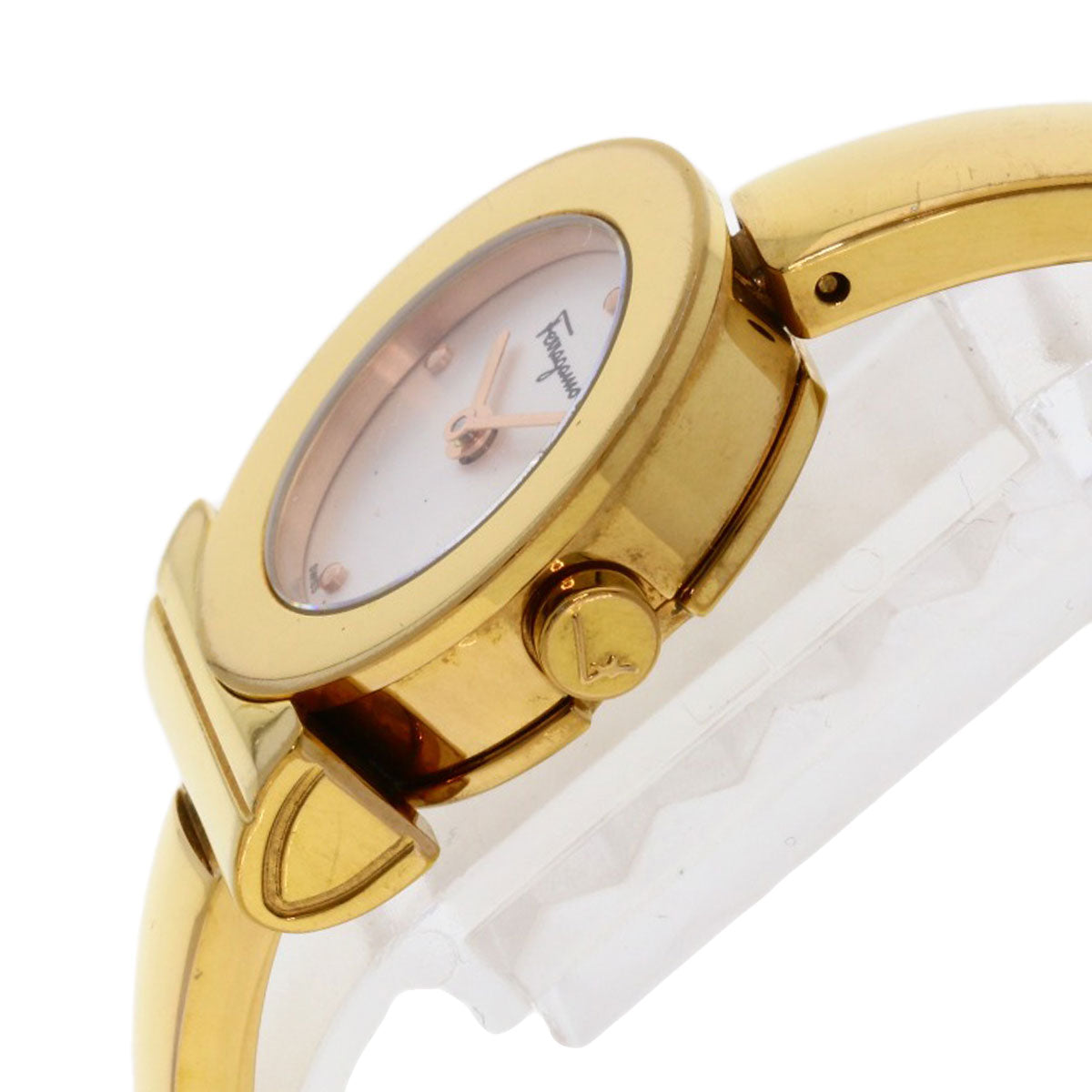 Salvatore Ferragamo サルヴァトーレフェラガモ FR-FQ5050014 ガンチーニ 腕時計 GP レディース 中古