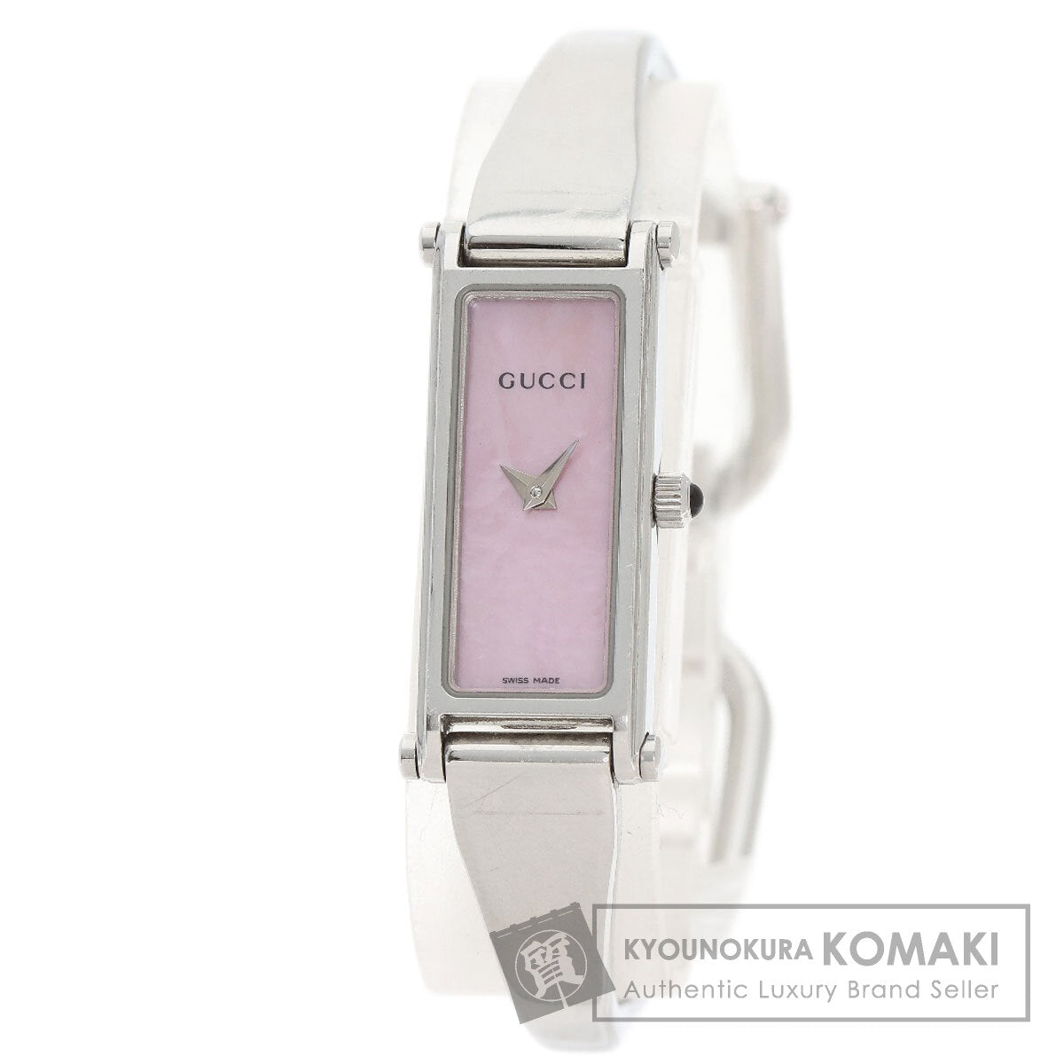 GUCCI グッチ 1500L スクエアフェイス 腕時計 SS レディース 中古