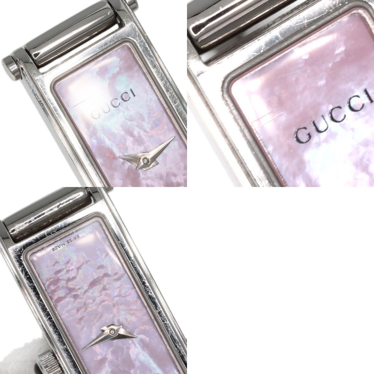 GUCCI グッチ 1500L スクエアフェイス 腕時計 SS レディース 中古