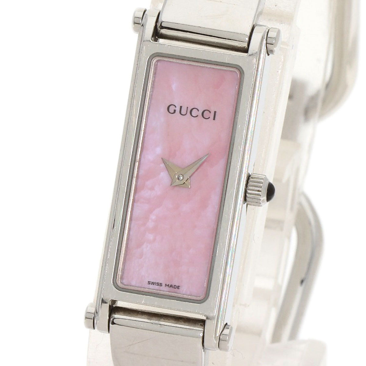 GUCCI グッチ 1500L スクエアフェイス 腕時計 SS レディース 中古