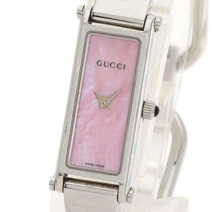 GUCCI グッチ 1500L スクエアフェイス 腕時計 SS レディース 中古