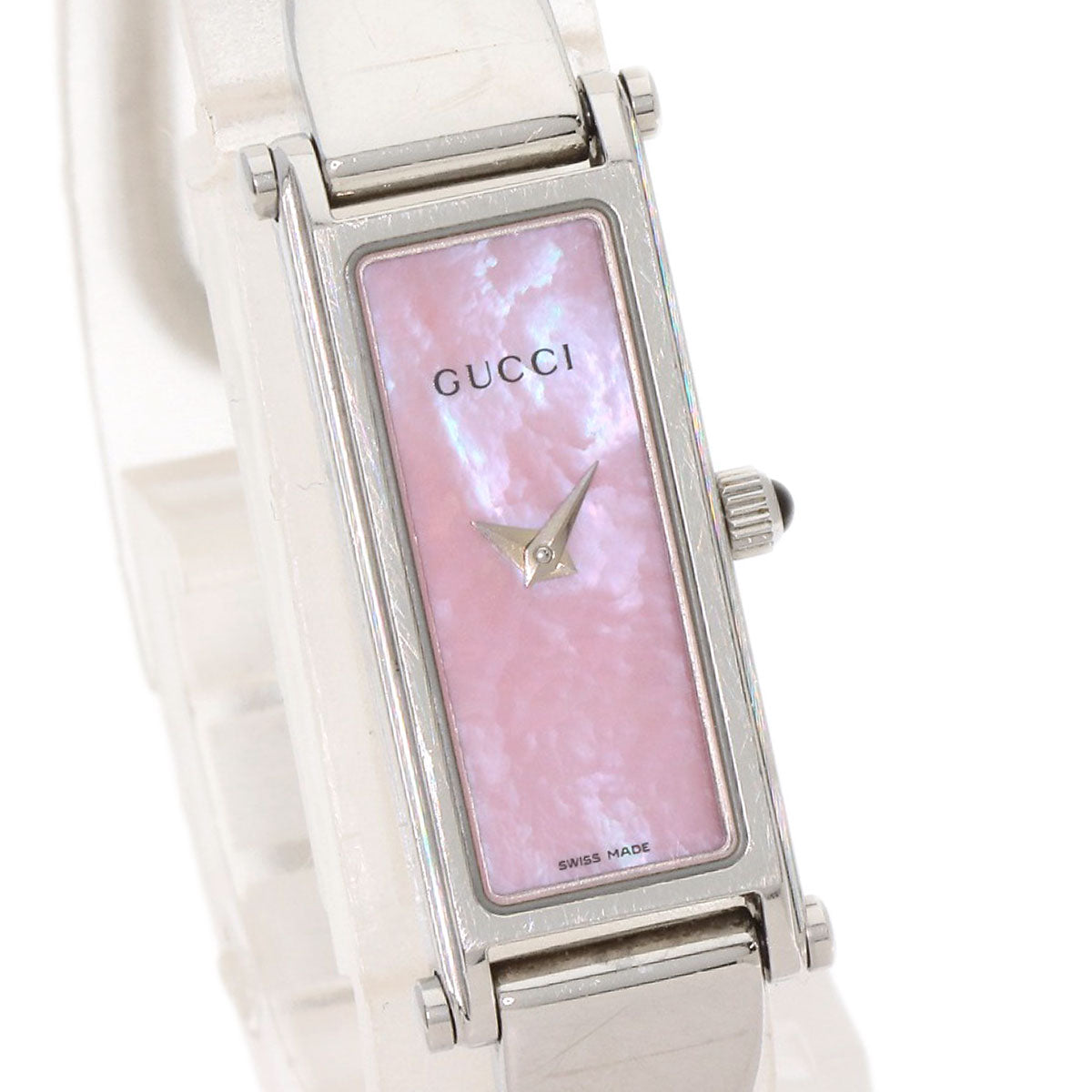 GUCCI グッチ 1500L スクエアフェイス 腕時計 SS レディース 中古