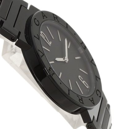 BVLGARI ブルガリ BB33S ブルガリブルガリ ブラックダイヤモンドライクカーボン 腕時計 SS ボーイズ 中古