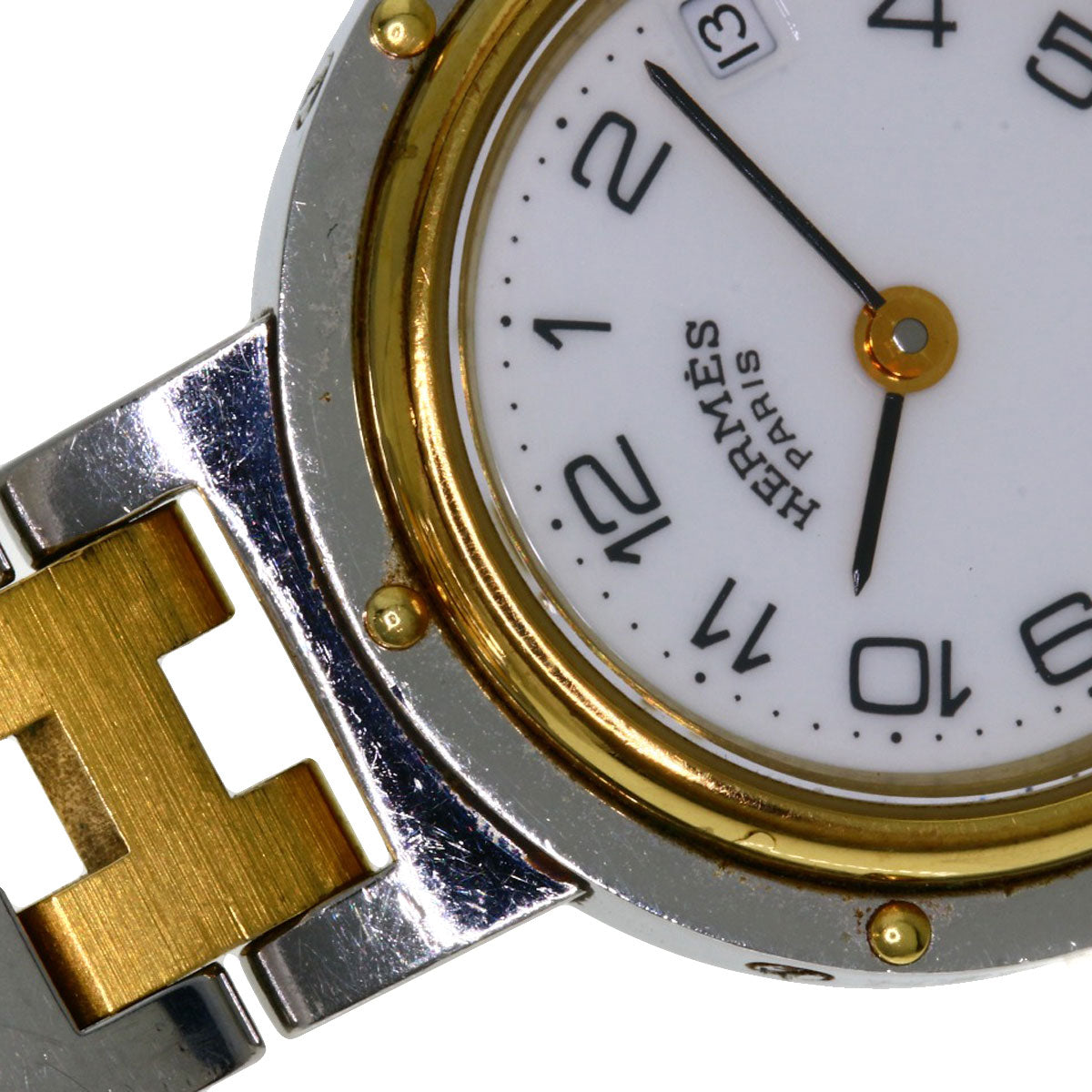 HERMES エルメス クリッパー 腕時計 SS レディース 中古