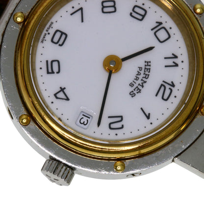 HERMES エルメス クリッパー 腕時計 SS レディース 中古