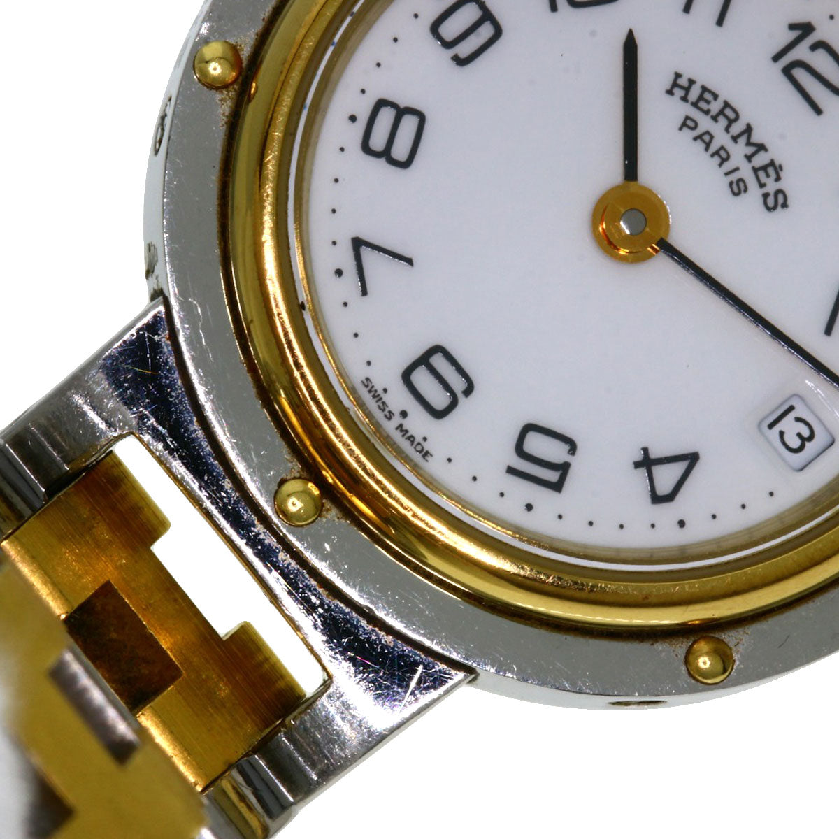 HERMES エルメス クリッパー 腕時計 SS レディース 中古