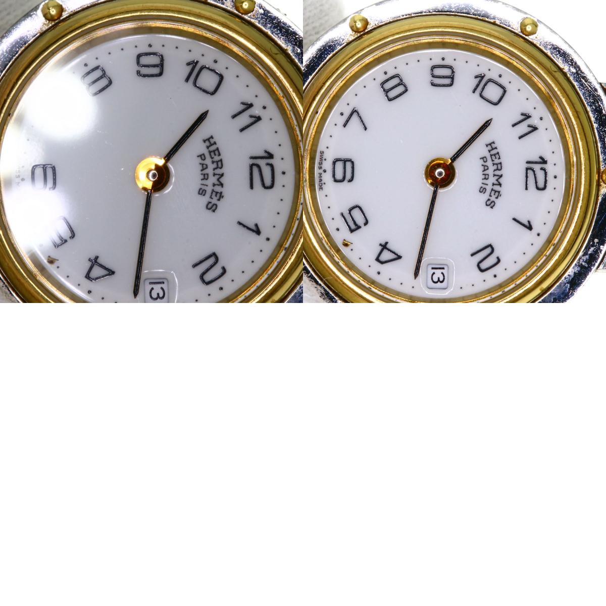HERMES エルメス クリッパー 腕時計 SS レディース 中古