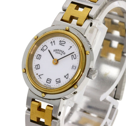 HERMES エルメス クリッパー 腕時計 SS レディース 中古