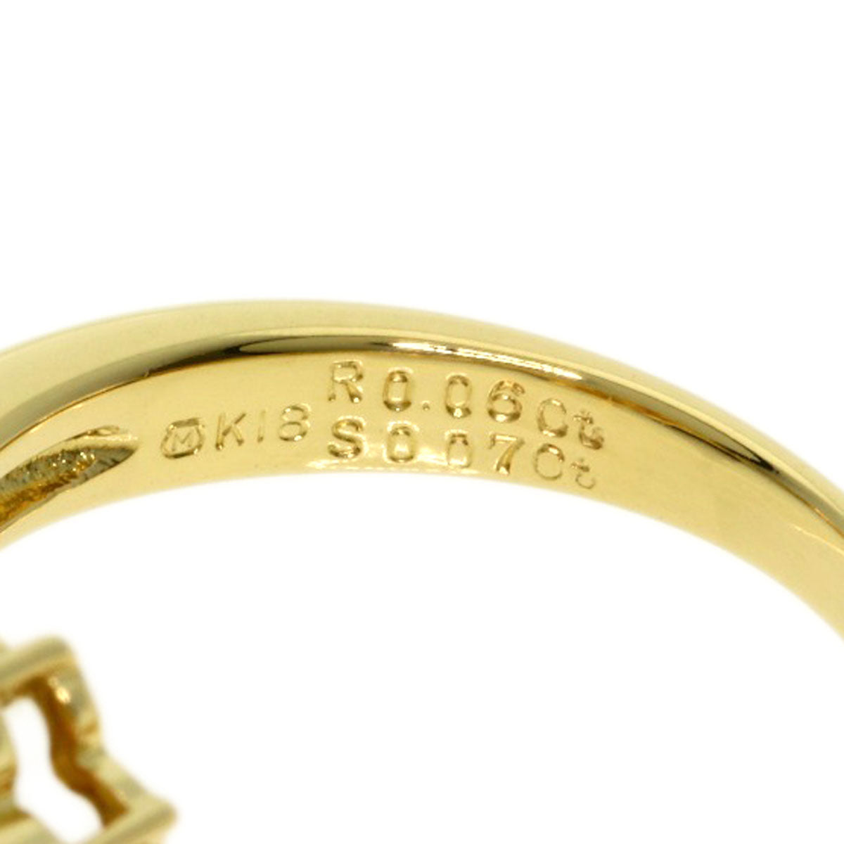 MIKIMOTO ミキモト フラワーモチーフ ダイヤモンド サファイア ルビー リング・指輪 K18YG レディース 中古