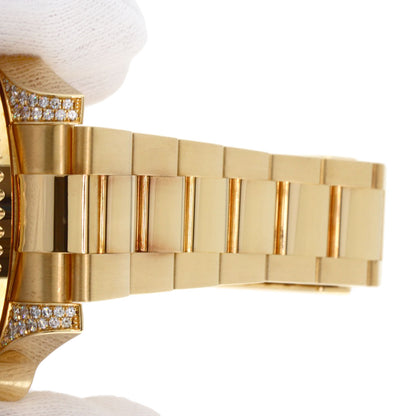 ROLEX ロレックス 116758SA GMTマスター2 バゲットダイヤモンド サファイア 腕時計 K18YG メンズ 中古