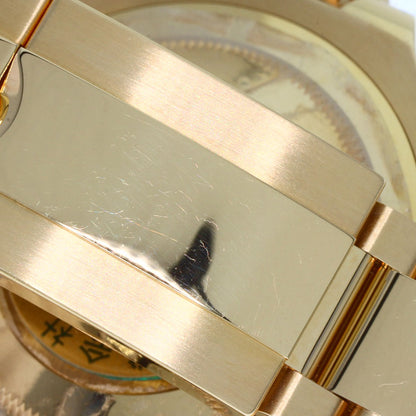 ROLEX ロレックス 116758SA GMTマスター2 バゲットダイヤモンド サファイア 腕時計 K18YG メンズ 中古
