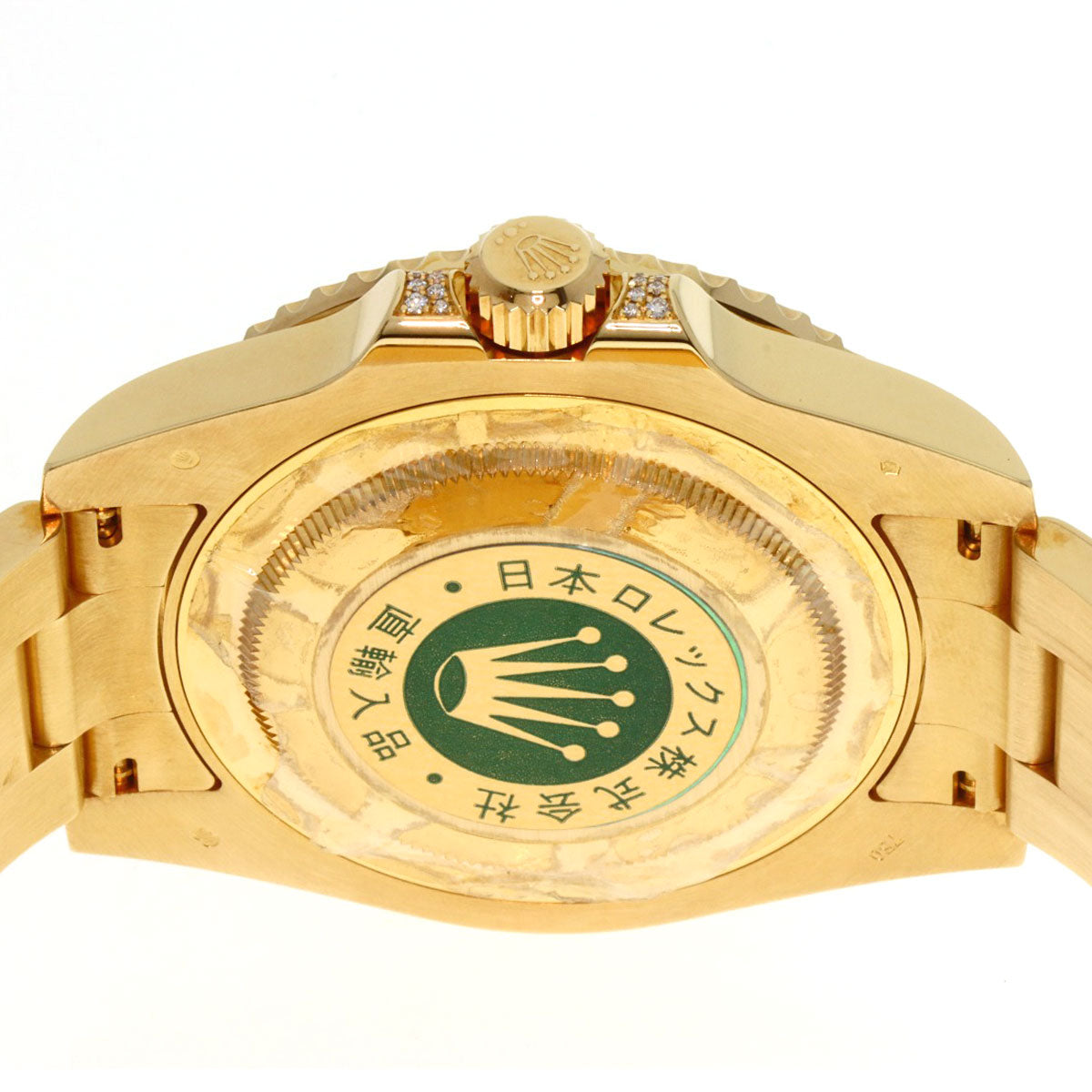 ROLEX ロレックス 116758SA GMTマスター2 バゲットダイヤモンド サファイア 腕時計 K18YG メンズ 中古