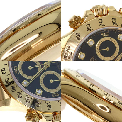 ROLEX ロレックス 16528G コスモグラフ デイトナ 8P ダイヤモンド 腕時計 K18YG メンズ 中古