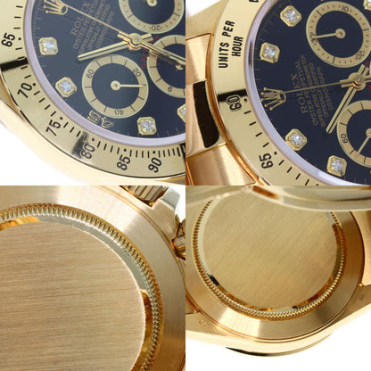 ROLEX ロレックス 16528G コスモグラフ デイトナ 8P ダイヤモンド 腕時計 K18YG メンズ 中古