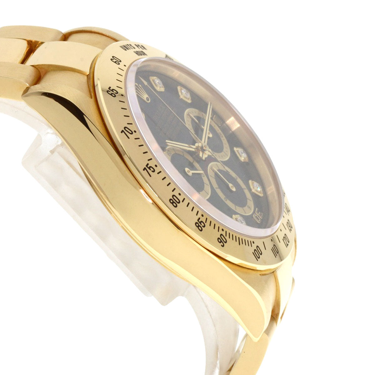 ROLEX ロレックス 16528G コスモグラフ デイトナ 8P ダイヤモンド 腕時計 K18YG メンズ 中古