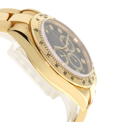 ROLEX ロレックス 16528G コスモグラフ デイトナ 8P ダイヤモンド 腕時計 K18YG メンズ 中古