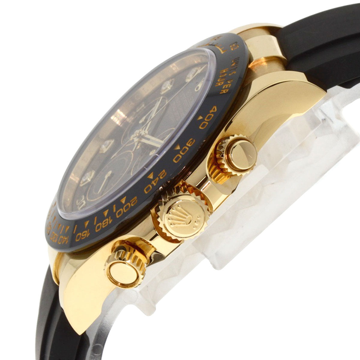 ロレックス 116518LNG コスモグラフ デイトナ 8P ダイヤモンド 腕時計 中古 商品画像6