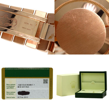 ROLEX ロレックス 218235BG デイデイト2 ダイヤモンド 2Pルビー 腕時計 K18PG メンズ 中古