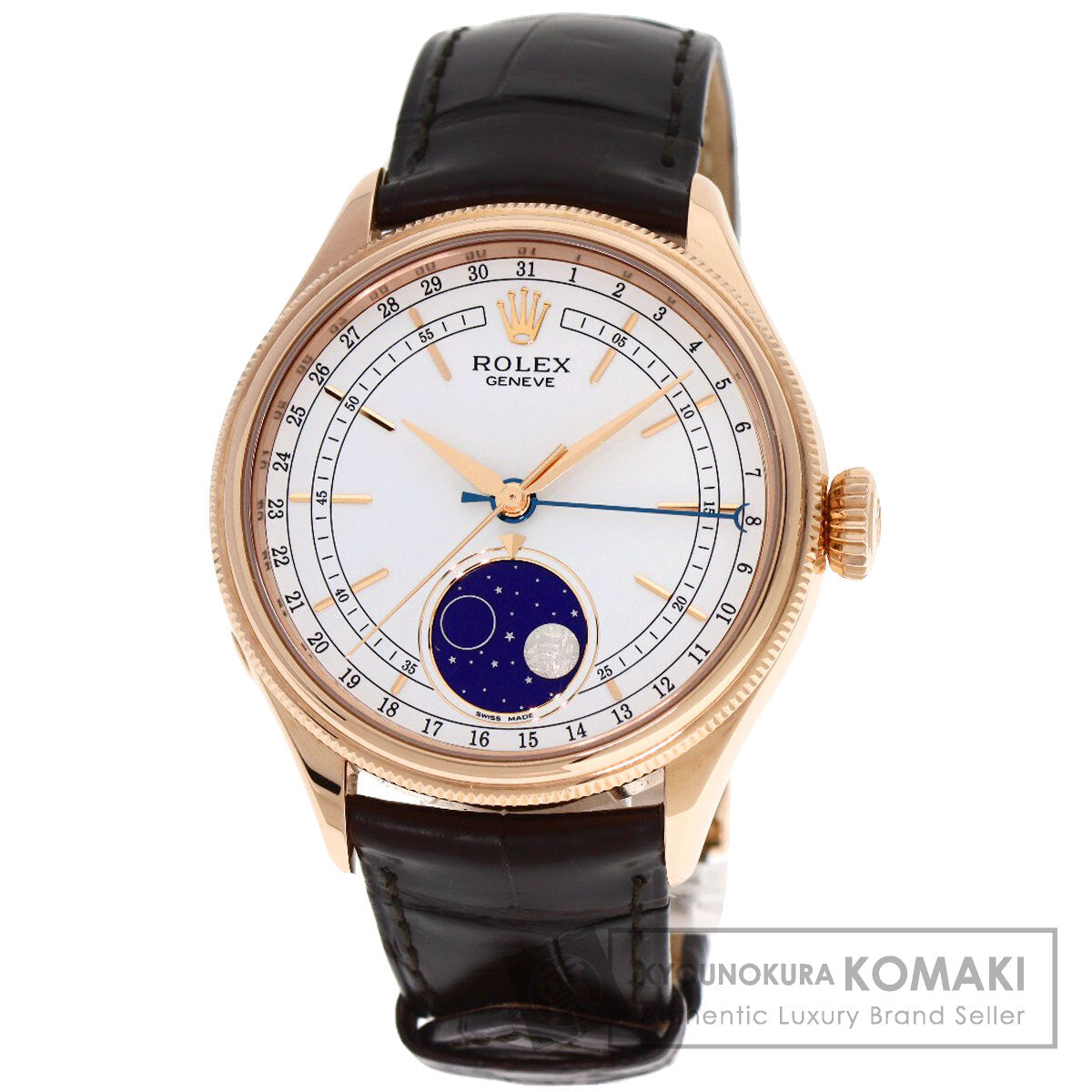ROLEX ロレックス 50535 チェリーニ ムーンフェイズ 腕時計 K18PG メンズ 中古
