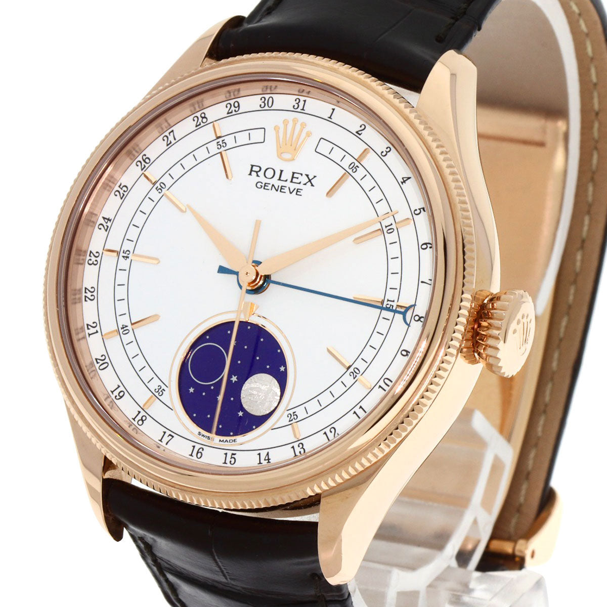 ROLEX ロレックス 50535 チェリーニ ムーンフェイズ 腕時計 K18PG メンズ 中古