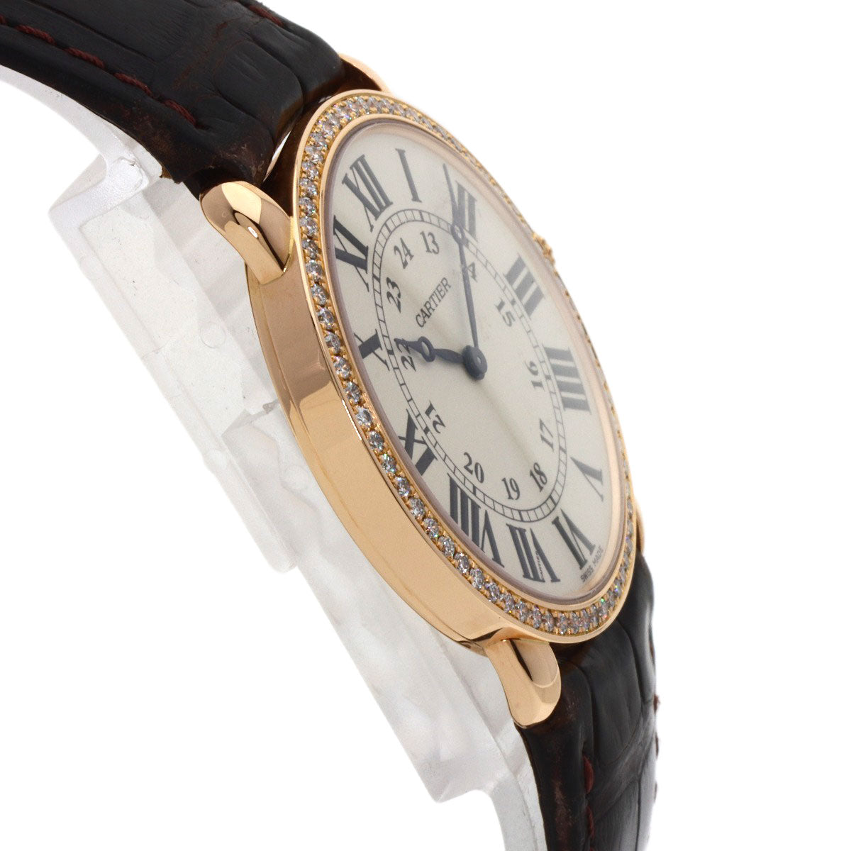 CARTIER カルティエ WR000651 ロンド ルイ カルティエ LM 36mm ダイヤモンド 腕時計 K18PG メンズ 中古