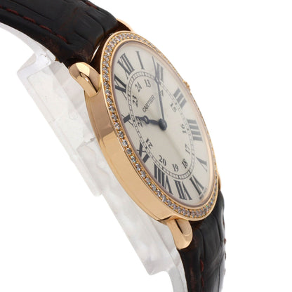 CARTIER カルティエ WR000651 ロンド ルイ カルティエ LM 36mm ダイヤモンド 腕時計 K18PG メンズ 中古