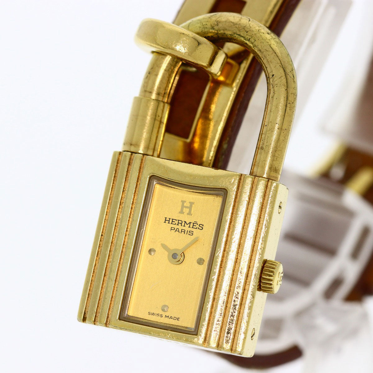 HERMES エルメス ケリーウォッチ 腕時計 GP レディース 中古