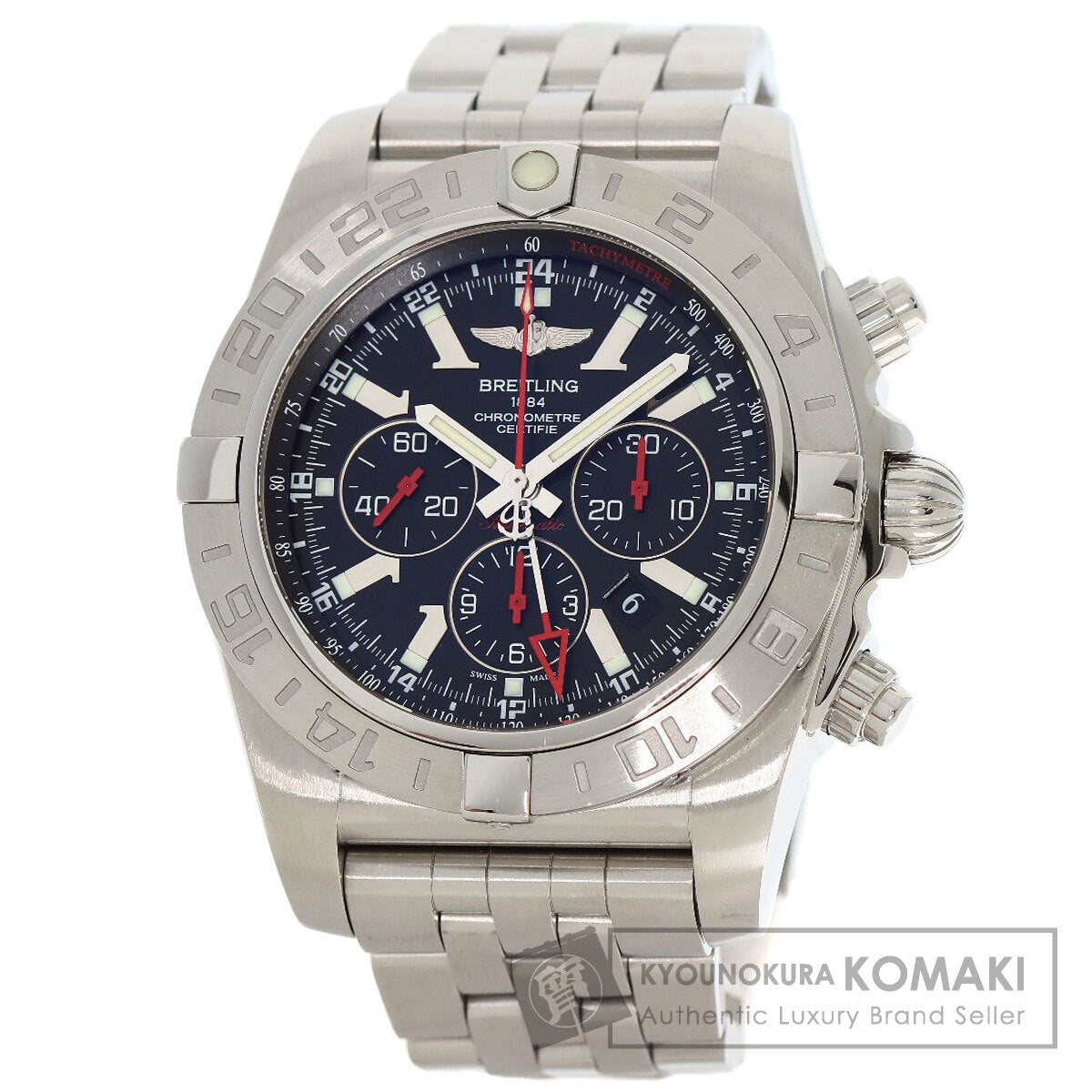BREITLING ブライトリング S041B48PS クロノマット GMT リミテッド 世界2000本限定 腕時計 SS メンズ 中古