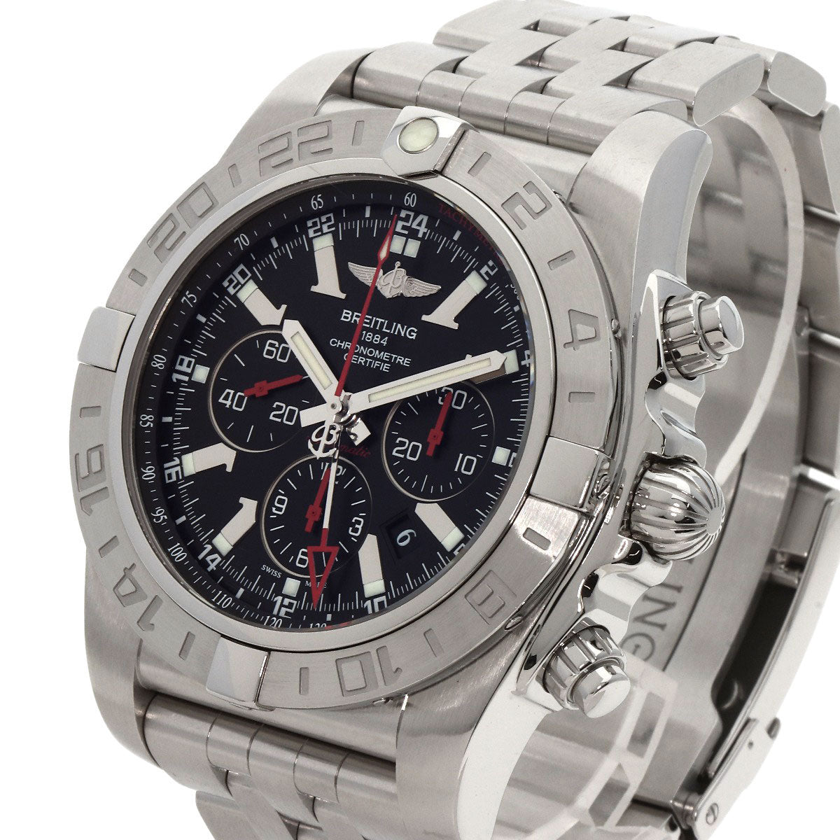 BREITLING ブライトリング S041B48PS クロノマット GMT リミテッド 世界2000本限定 腕時計 SS メンズ 中古