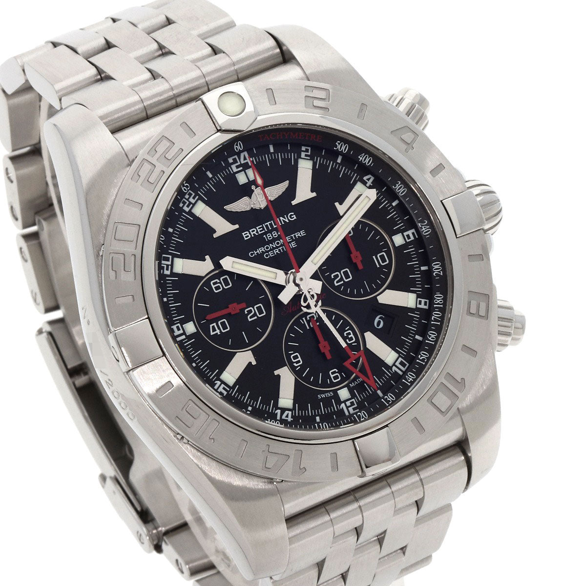 BREITLING ブライトリング S041B48PS クロノマット GMT リミテッド 世界2000本限定 腕時計 SS メンズ 中古