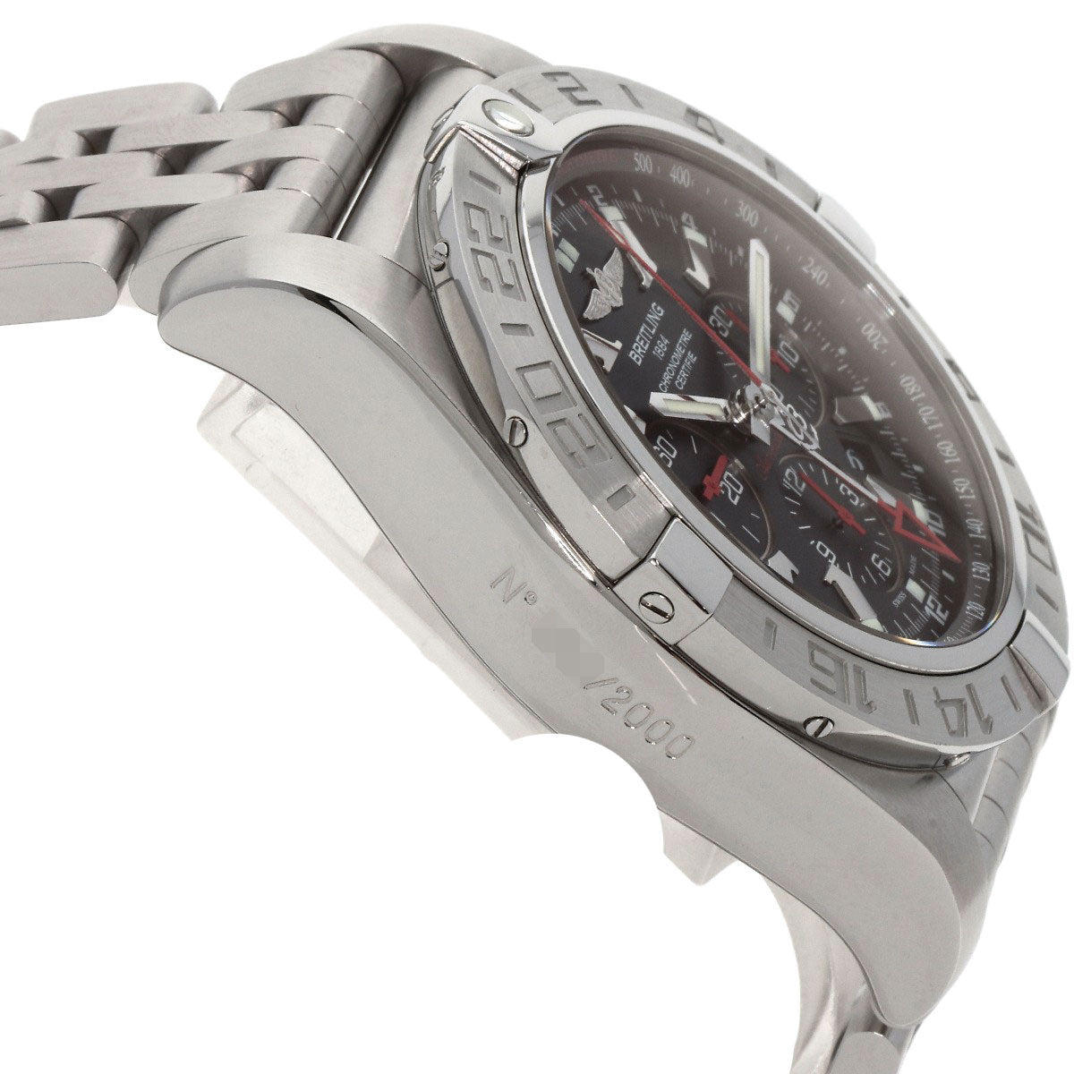 BREITLING ブライトリング S041B48PS クロノマット GMT リミテッド 世界2000本限定 腕時計 SS メンズ 中古