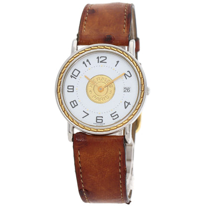 HERMES エルメス セリエ 腕時計 SS メンズ 中古