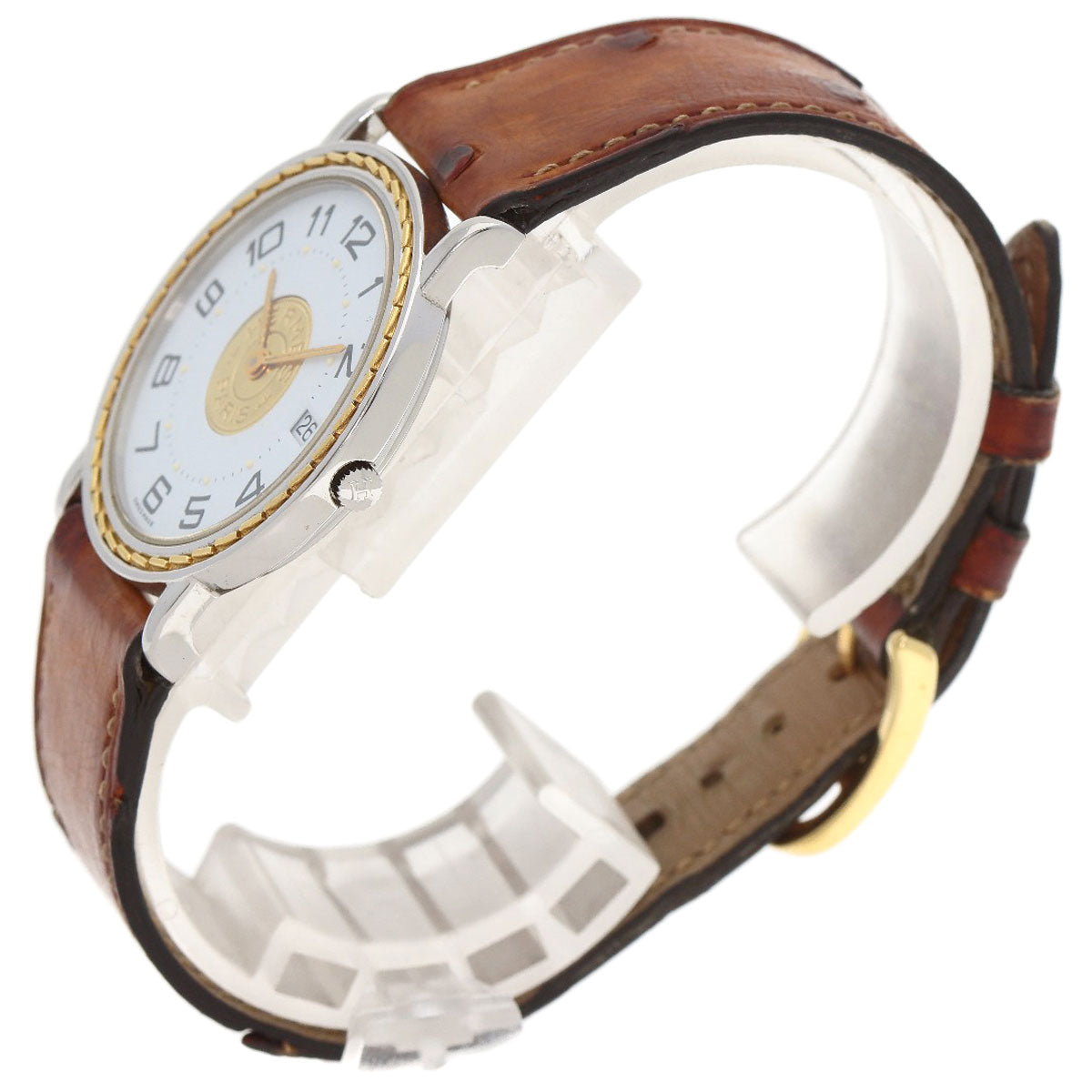 HERMES エルメス セリエ 腕時計 SS メンズ 中古