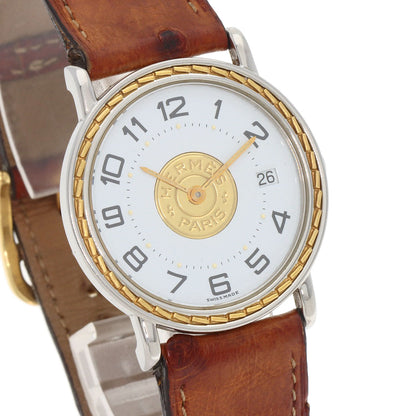HERMES エルメス セリエ 腕時計 SS メンズ 中古