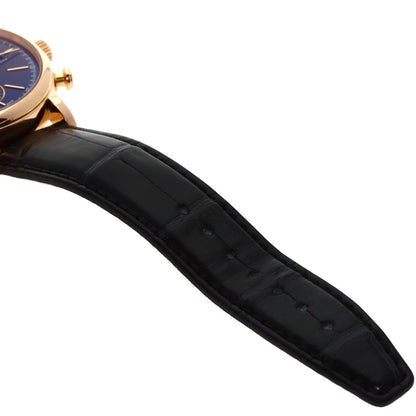 IWC アイダブリューシー IW391035 ポートフィノ クロノグラフ ブルー 腕時計 K18PG メンズ 中古