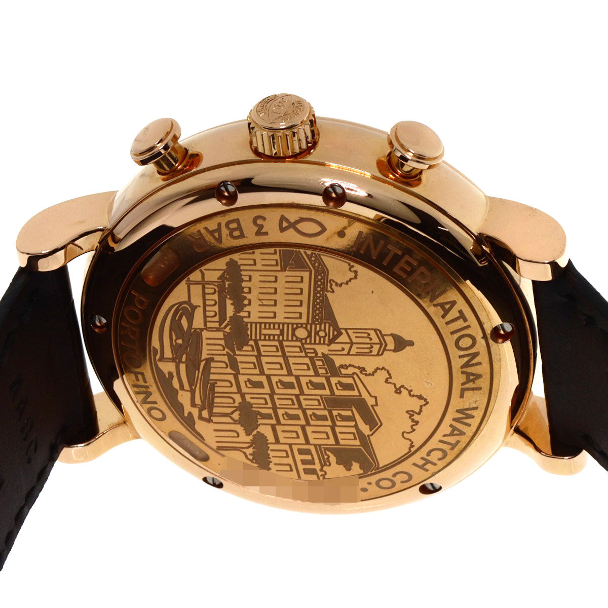 IWC アイダブリューシー IW391035 ポートフィノ クロノグラフ ブルー 腕時計 K18PG メンズ 中古