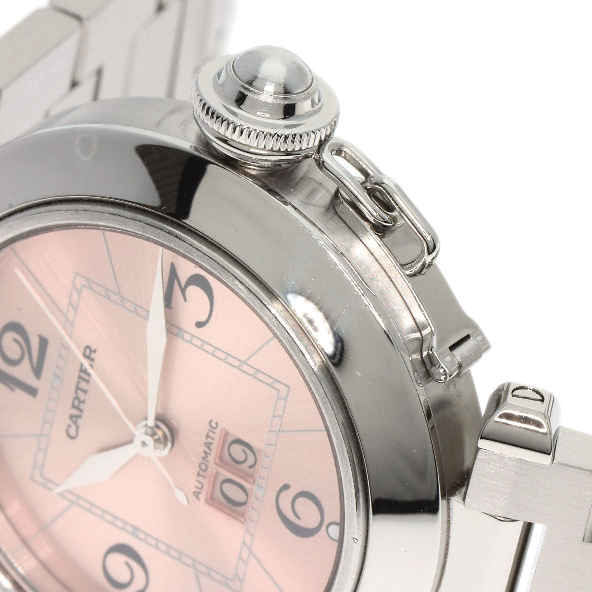 CARTIER カルティエ W31058M7 パシャC ビッグデイト 腕時計 SS メンズ 中古