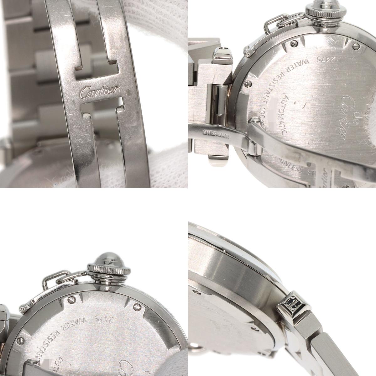 CARTIER カルティエ W31058M7 パシャC ビッグデイト 腕時計 SS メンズ 中古