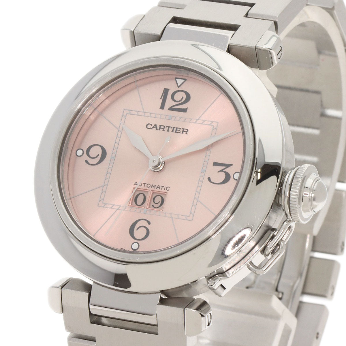 CARTIER カルティエ W31058M7 パシャC ビッグデイト 腕時計 SS メンズ 中古