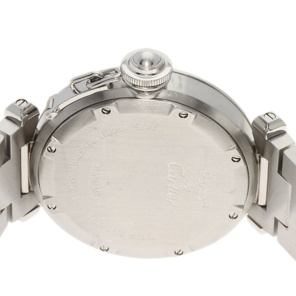 CARTIER カルティエ W31058M7 パシャC ビッグデイト 腕時計 SS メンズ 中古